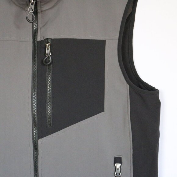 Duluth Trading Co, Men's Black Hills Windfront Vest, Medium, Dark Grey and Black - Picture 3 of 12